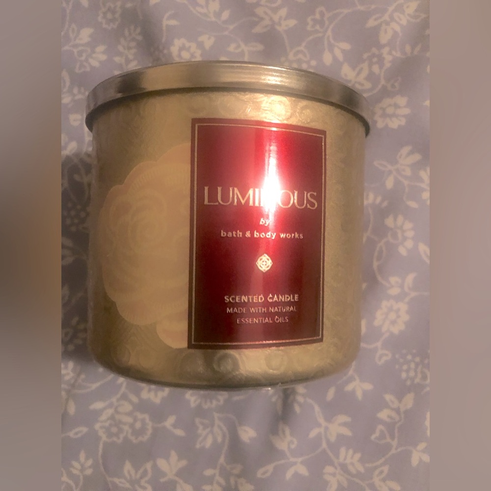 BBW luminous 3 wick candle